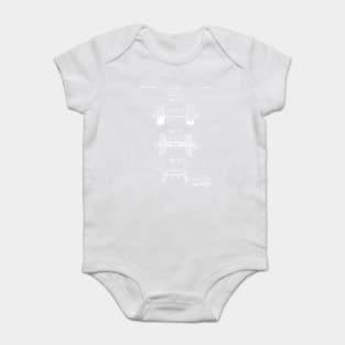Weight Lifting Patent - Dumb Bell Art - Antique Baby Bodysuit